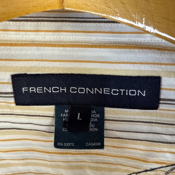 French Connection Floral Embroidered Shirt Mens US Size M Coastal Country Cowboy - Picture 3 of 13